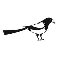 Searching magpie icon, simple style vector