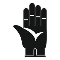 Construction glove icon, simple style vector