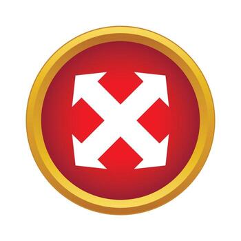 icono de pantalla completa, estilo simple vector