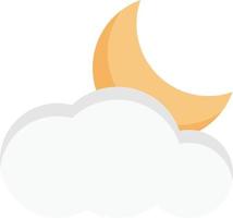 moon cloud vector illustration on a background.Premium quality symbols.vector icons for concept and graphic design.