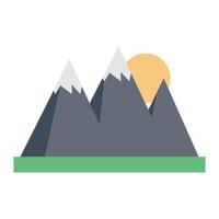 mountains vector illustration on a background.Premium quality symbols.vector icons for concept and graphic design.