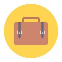 briefcase vector illustration on a background.Premium quality symbols.vector icons for concept and graphic design.