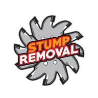 Stump Grinder logo, perfect for stump removal Business company vector