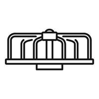 Rotation amusement kid icon, outline style vector