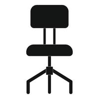 Hard chair icon, simple style. vector