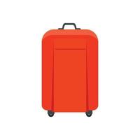 Travel bag icon, flat style vector