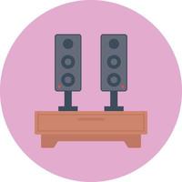 Ilustración de vector de altavoz en un fondo. Símbolos de calidad premium. Iconos vectoriales para concepto y diseño gráfico.