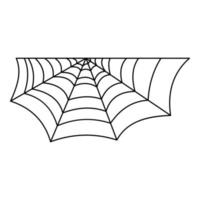 Beautiful spiderweb icon, outline style vector