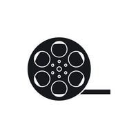 Film icon, simple style vector