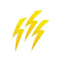 Lightning icon, cartoon style vector