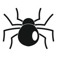 icono de araña ratón hembra, estilo simple vector