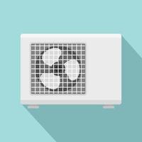 Outdoor conditioner fan icon, flat style vector