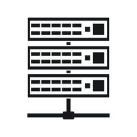 Servers icon, simple style vector