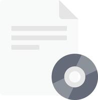 Ilustración de vector de archivo cd en un fondo. Símbolos de calidad premium. Iconos vectoriales para concepto y diseño gráfico.