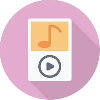 ilustración de vector de reproductor de audio en un fondo. símbolos de calidad premium. iconos vectoriales para concepto y diseño gráfico.