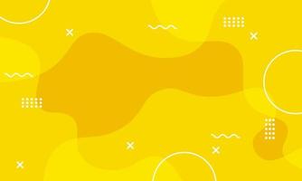 Yellow liquid shape background. vector