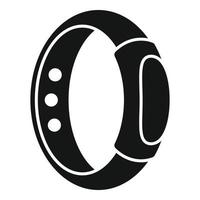 Small fitness tracker icon, simple style vector