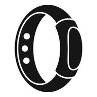 Small fitness tracker icon, simple style vector