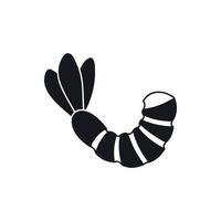 Shrimp icon, simple style vector