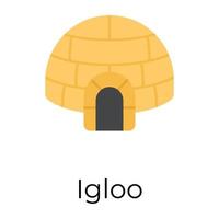 Trendy Igloo Concepts vector