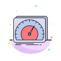 dashboard device speed test internet Flat Color Icon Vector