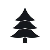 Fir tree icon, simple style vector