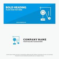 Experiment Physics Education Experiment Physics SOlid Icon Website Banner and Business Logo Template vector