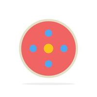 Camera Reel Footage Reel Storage Abstract Circle Background Flat color Icon vector