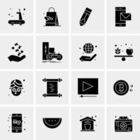 16 Universal Business Icons Vector Creative Icon Illustration to use in web and Mobile Related project