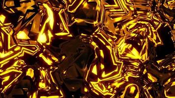 guld abstrakt slinga bakgrund video