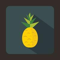 Pineapple icon in flat style vector