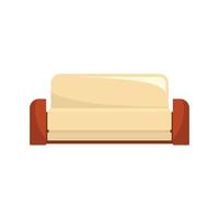 English sofa icon, flat style vector