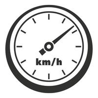 Car speedometer icon, simple style vector