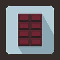 Dark chocolate icon in flat style vector