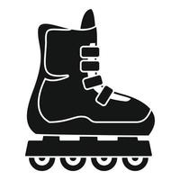 Children inline skates icon, simple style vector