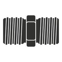 Screw-thread icon, simple style vector