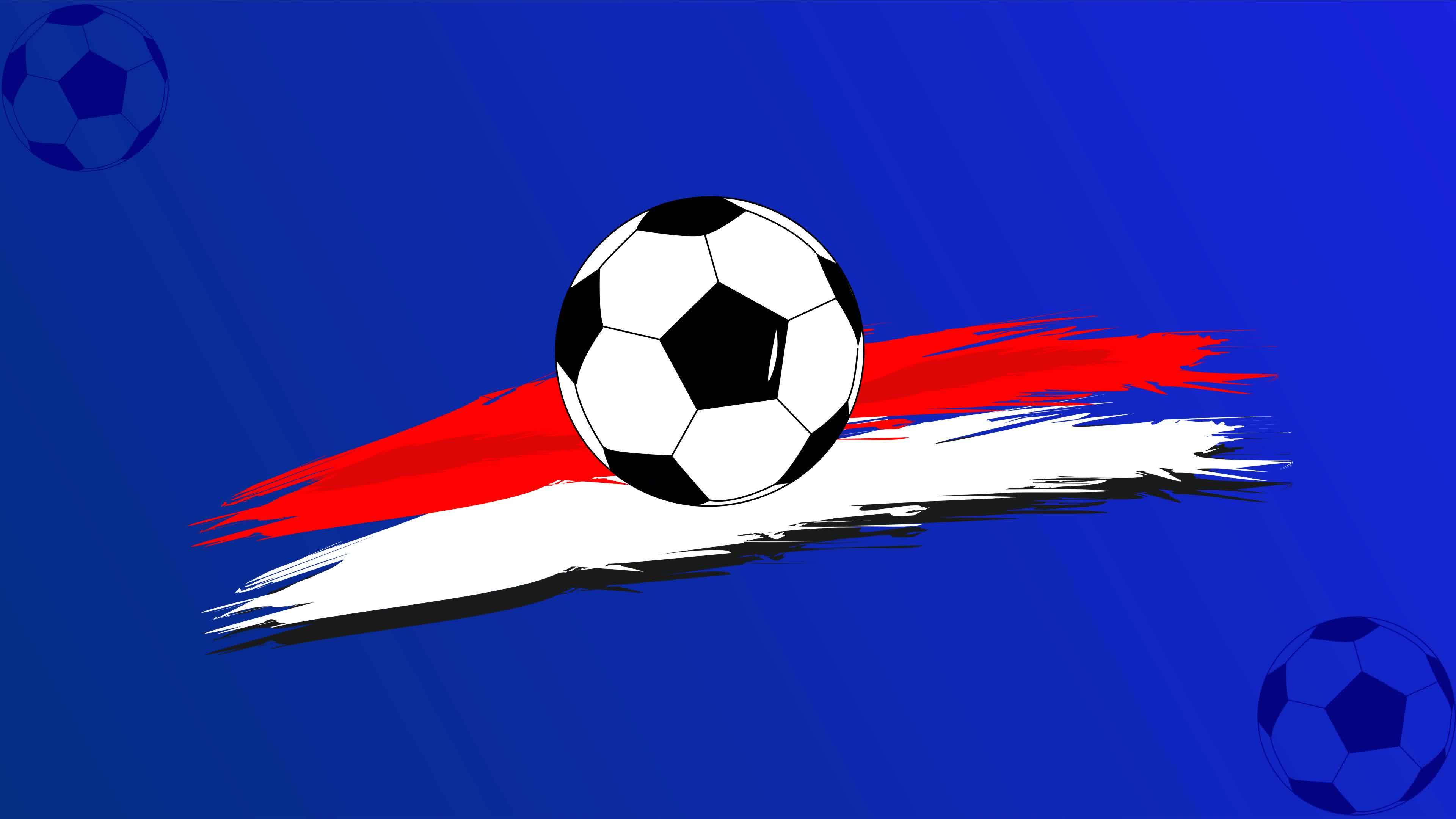 Football sport icon with blue background blink effects, suitable for