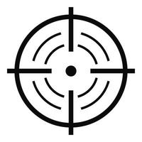 Rear sight icon, simple style. vector