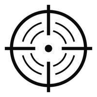 Rear sight icon, simple style. vector