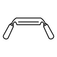 Spokeshave icon, outline style vector