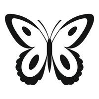 icono de mariposa manchada, estilo simple. vector