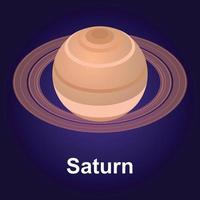 Saturn icon, isometric style vector