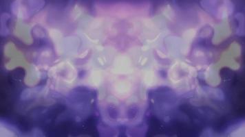 animation d'arrière-plan de l'espace géométrique de points moléculaires abstraits rêveurs violets, animation d'arrière-plan sur le thème de l'analyse des particules de technologie en forme de triangle moderne video