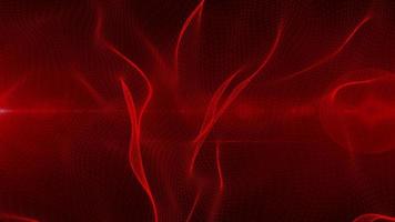 forma de partícula de eletricidade vermelha, fundo gráfico neon futurista, ilustração de elemento de arte abstrata 3d de energia científica, inteligência artificial de tecnologia, animação de papel de parede de tema de forma video