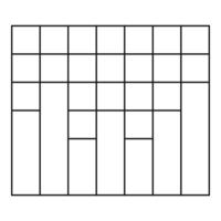 New graph icon vector thin line
