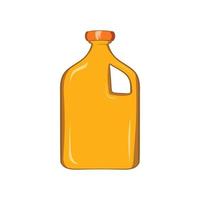 Packaging for engine oil icon, cartoon style vector