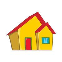 Real estate icon, cartoon style vector