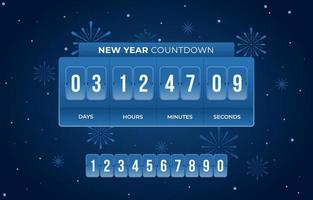 Countdown timer clock counter Royalty Free Vector Image