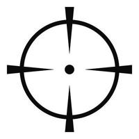 Radar screen icon, simple style. vector