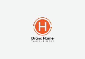 Abstract H letter modern initial lettermarks logo design vector